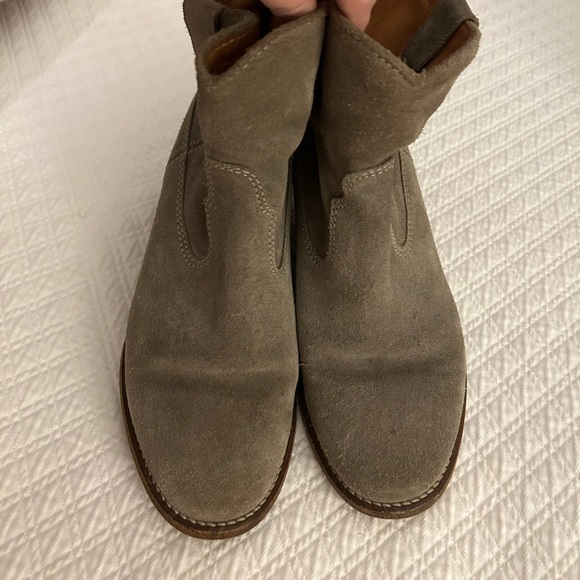 Isabel Marant suede susee ankle boots in taupe - Picture 7 of 13